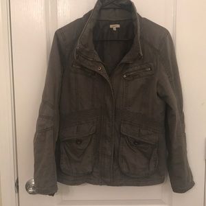 Distressed cargo jacket